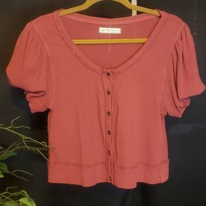 We The Free by Free People Button Up Top Size Medium